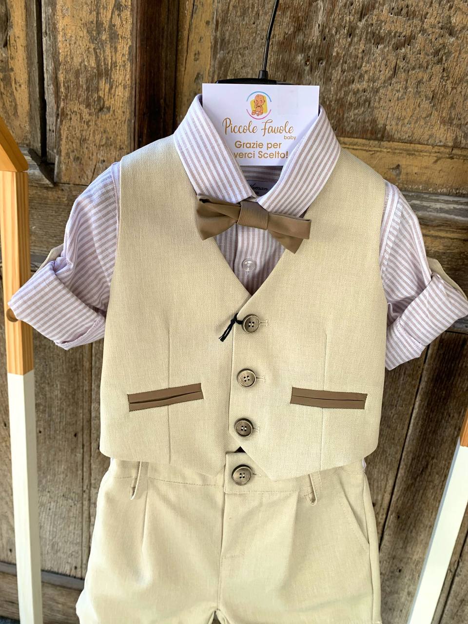 COORDINATO PANCIOTTO BEIGE GENTLEMAN