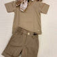 PANTALONE BEIGE A STRISCE EMANUEL PRIS